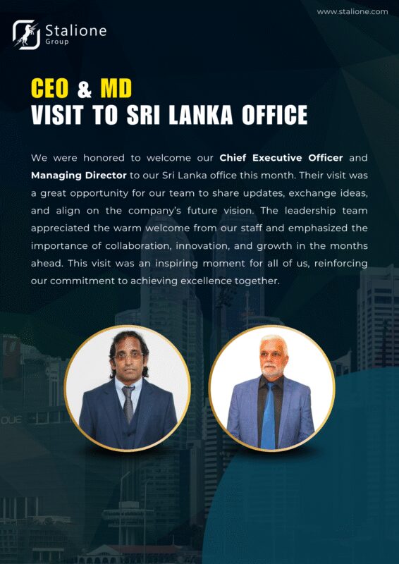 CEO & MD Visit to Sri Lanka