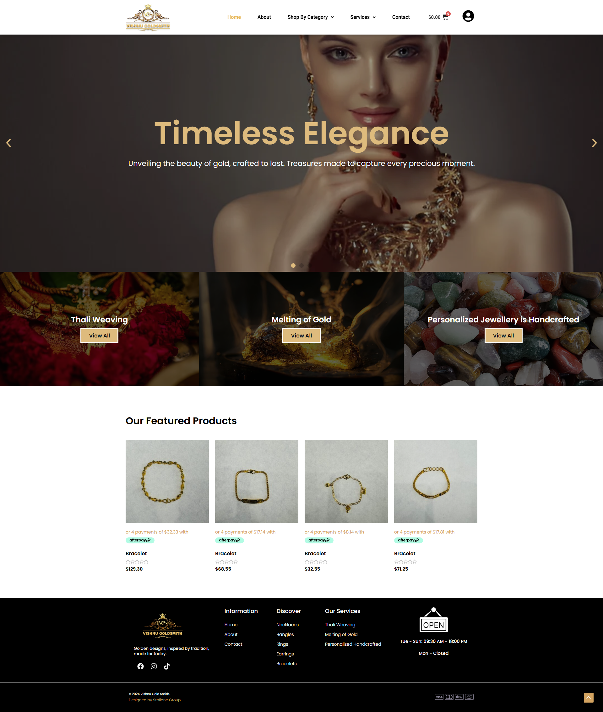 Vishnu Goldsmith – Gold Jewellery Design & Crafting Website